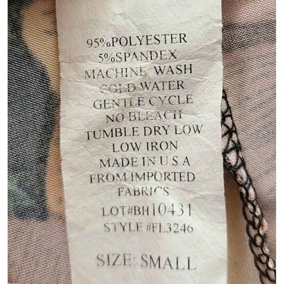 Top Fashion New York Cold Shoulder Floral Dress w/Gold Chain Straps Size Small - Picture 4 of 4